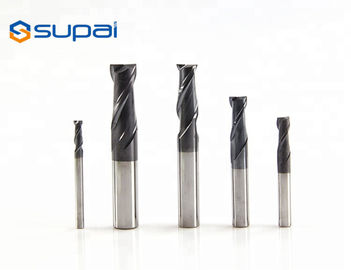 Cemented 2 3 4 6 Flute Tapered End Mills , Tungsten Carbide End Mill